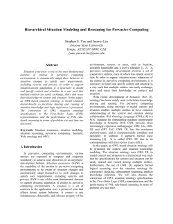 Hierarchical Situation Modeling and Reasoning