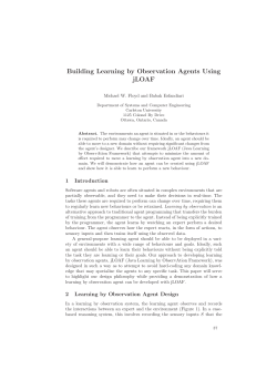 Building Learning by Observation Agents Using