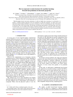 How to represent crystal structures for machine learning: Towards