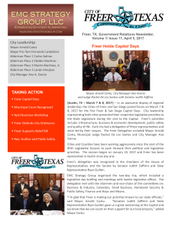 San Freer Holds Capitol Days City Leadership