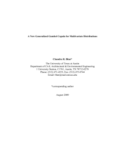 generalized Gumbel copula - Department of Civil, Architectural and