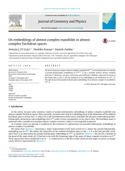On embeddings of almost complex manifolds in almost