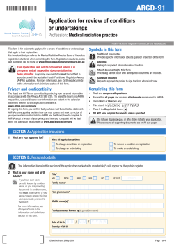ARCD-91 - Medical Radiation Practice Board of Australia