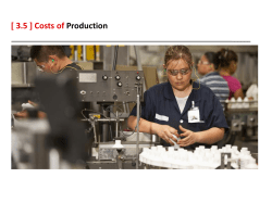 Input Costs and Changes in Supply