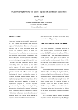 Investment planning for sewer pipes rehabilitation based on social