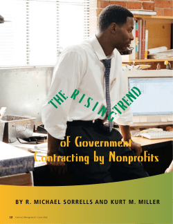 of Government Contracting by nonprofits TherisinG