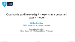 Quarkonia and heavy light mesons in a covariant quark model