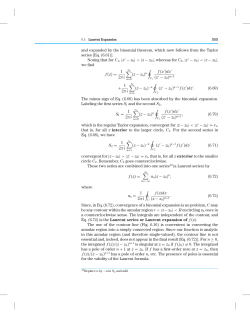 and expanded by the binomial theorem, which now follows from the