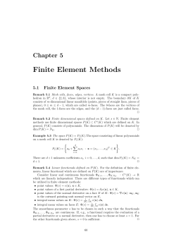 Finite Element Methods