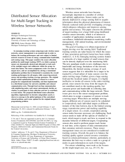 Distributed Sensor Allocation for Multi