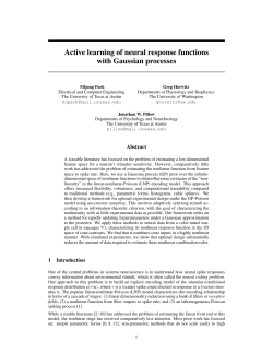 Active learning of neural response functions with Gaussian processes