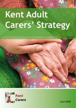 Kent Adult Carers` Strategy