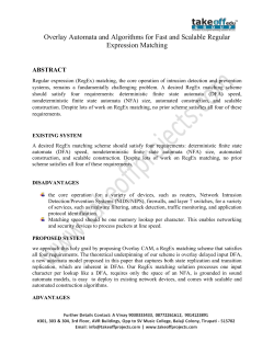 deterministic finite state automata (DFA) speed