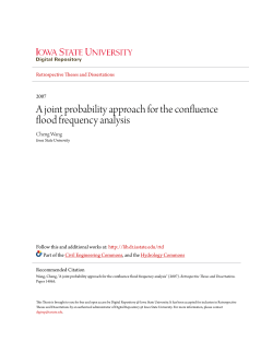 A joint probability approach for the confluence flood frequency