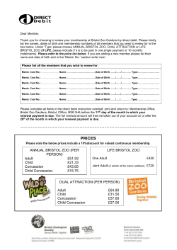 prices - Bristol Zoo