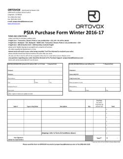 PSIA Purchase Form Winter 2016-17 - PSIA-aasi