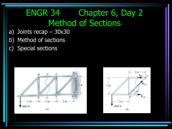 Engr 34 Lec 6-2 Method of Sections