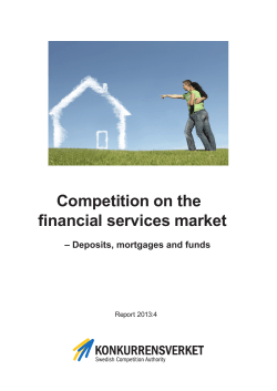 Competition on the financial services market