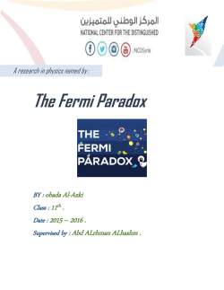 5. GA Landis, The Fermi Paradox: An Approach Based on