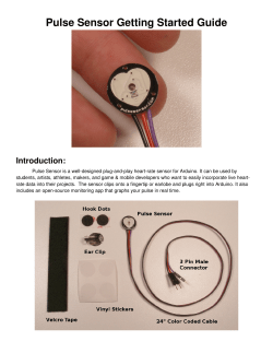 Pulse Sensor Getting Started Guide