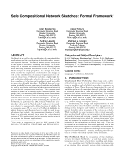 Safe Compositional Network Sketches: Formal Framework