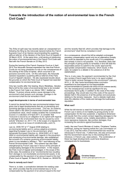 Towards the introduction of the notion of