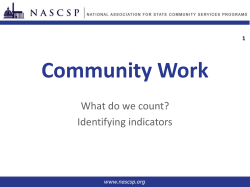 Community Work - National Community Action Partnership