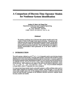 A Comparison of Discrete-Time Operator Models for Nonlinear