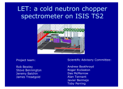 LET - Prof. Andrew Boothroyd