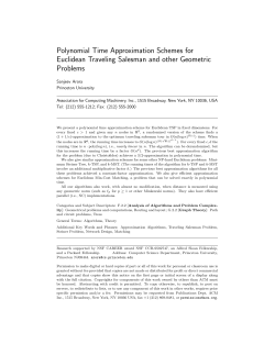 Polynomial-time approximation schemes for