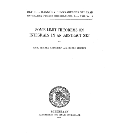 SOME LIMIT THEOREMS ON INTEGRALS IN AN ABSTRACT SET