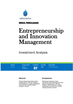 Modul Entrepreneurship And Innovation Management [TM7]