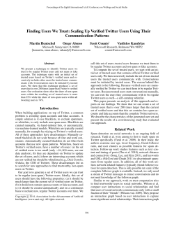 Finding Users we Trust: Scaling up Verified Twitter Users