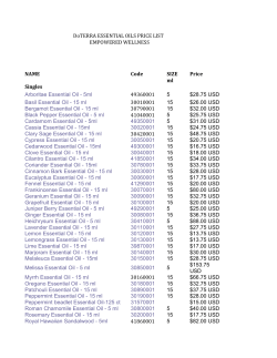 DoT PRICE LIST - Empowered Wellness