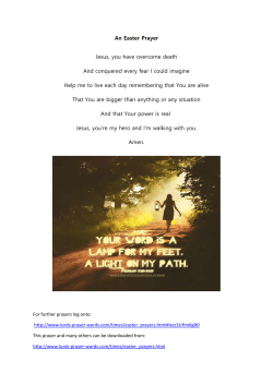 Prayers for Easter Assemblies