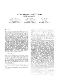 A Cost Model for Similarity Queries in Metric Spaces