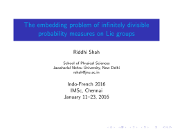 The embedding problem of infinitely divisible probability measures