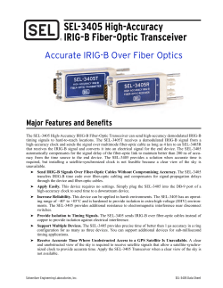 SEL-3405 Data Sheet