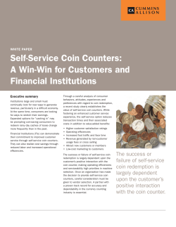 Self-Service Coin Counters: A Win-Win for