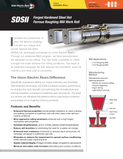 Forged Hardened Steel Hot Ferrous Roughing Mill Work Roll