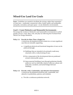 Mixed-Use Land Use Goals - City of Overland Park, Kansas