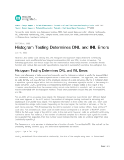 Histogram Testing Determines DNL and INL Errors