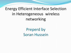 soran.hussein - COST 804 Training School