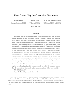 Firm Volatility in Granular Networks