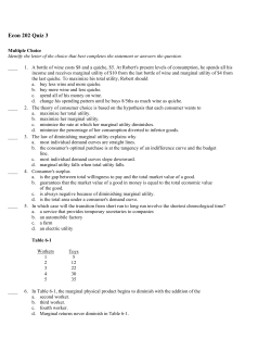 Econ 202 Quiz 3