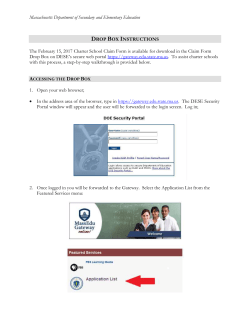 Charter School Claim Form Instructions