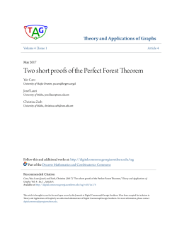 Two short proofs of the Perfect Forest Theorem