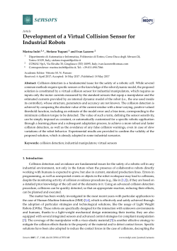Development of a Virtual Collision Sensor for Industrial Robots