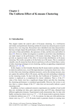 The Uniform Effect of K-means Clustering