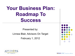 BusinessPlanRoadmapToSuccess.Session1